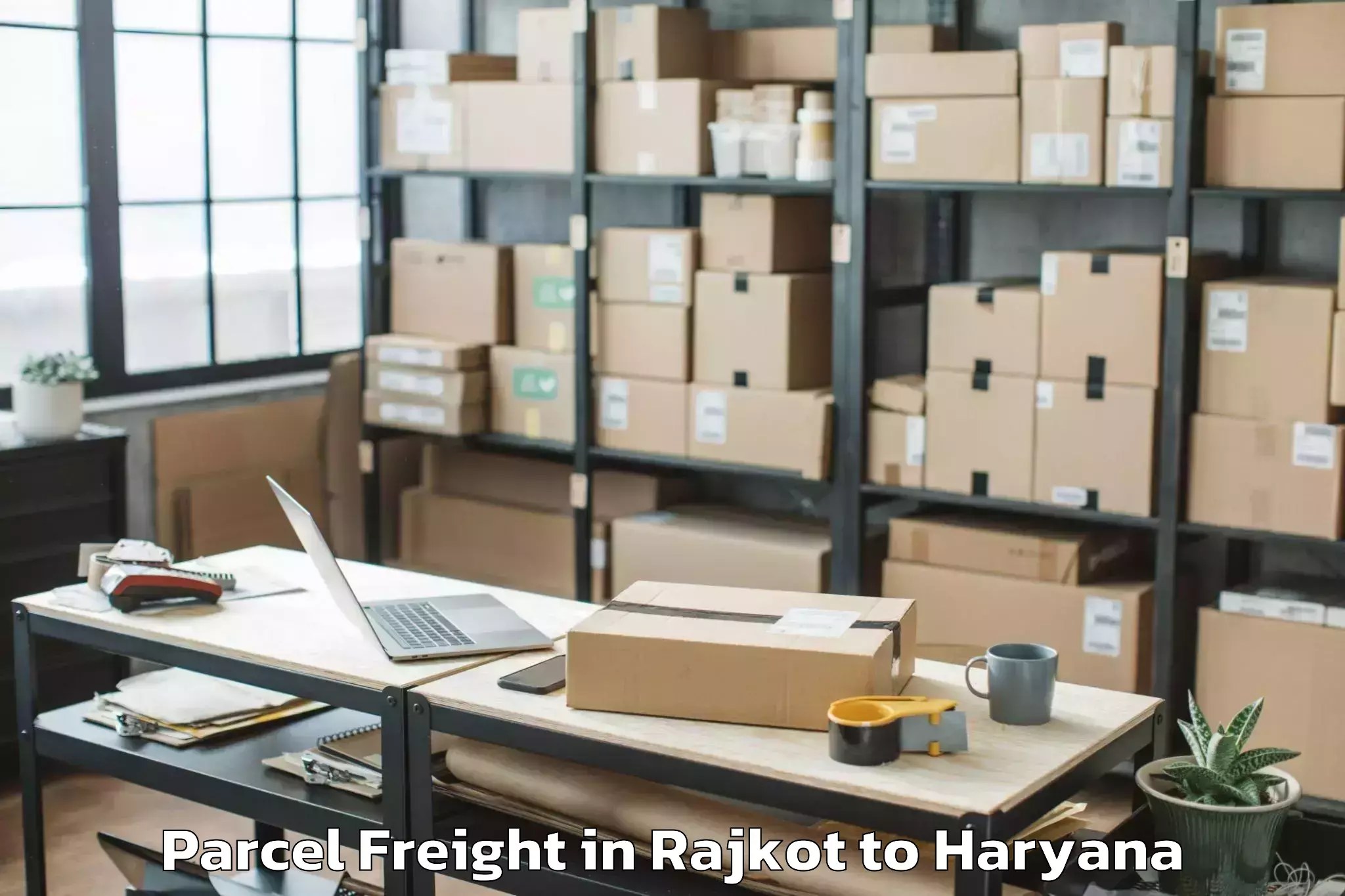 Rajkot to Manav Rachna University Farida Parcel Freight